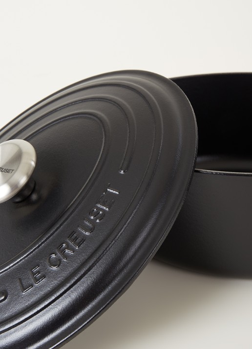 Le Creuset Signature ovale braadpan 29 cm - detail 3 mat zwart / zwart