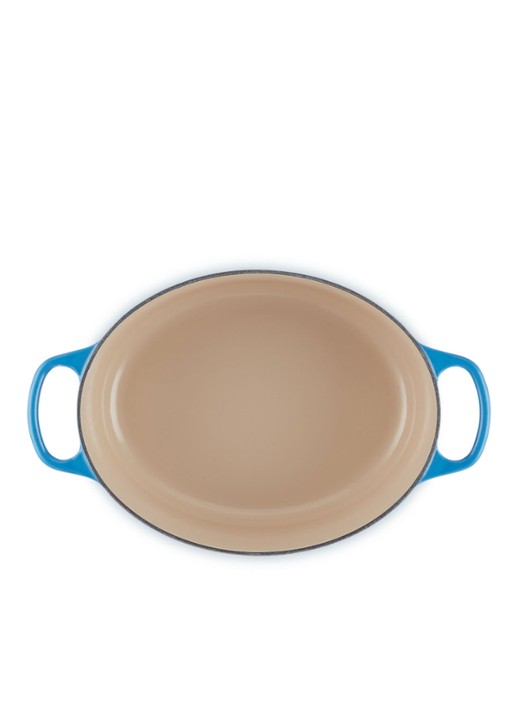 Le Creuset Signature ovale braadpan 29 cm - detail 5 azure / blauw