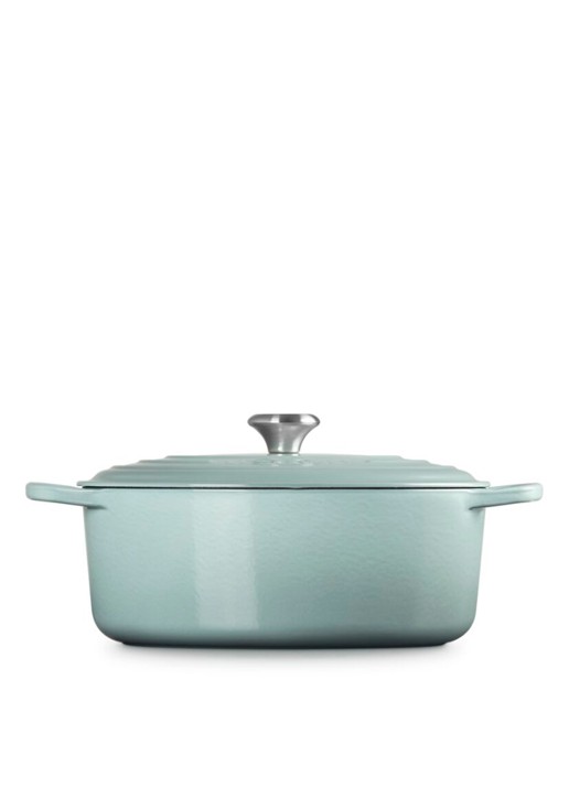 Le Creuset Signature ovale braadpan 31 cm - achterkant 5 lichtgrijs