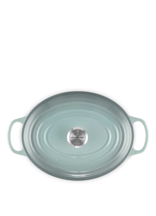 Le Creuset Signature ovale braadpan 31 cm - detail 2 lichtgrijs