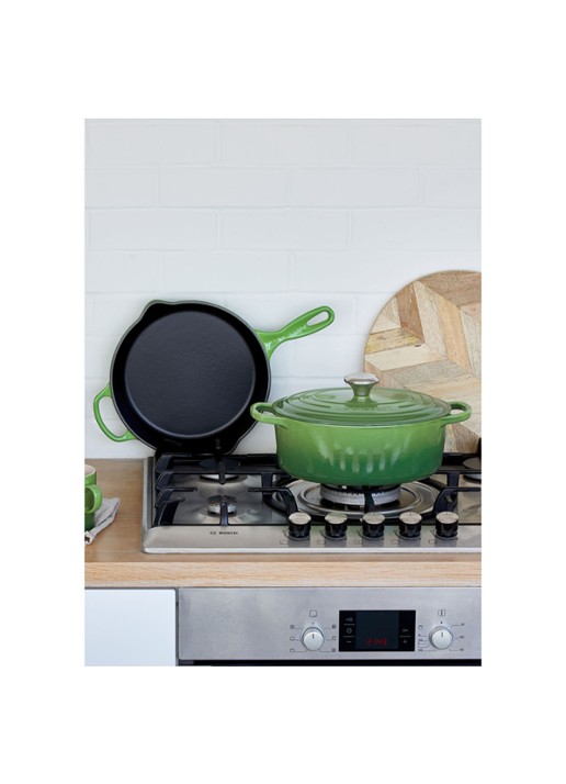 Le Creuset Signature Skillet koekenpan Ø26 cm - detail 4 bamboo / groen