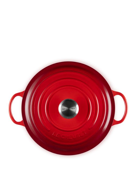 Le Creuset Signature soeppan 26 cm - detail 2 donkerrood