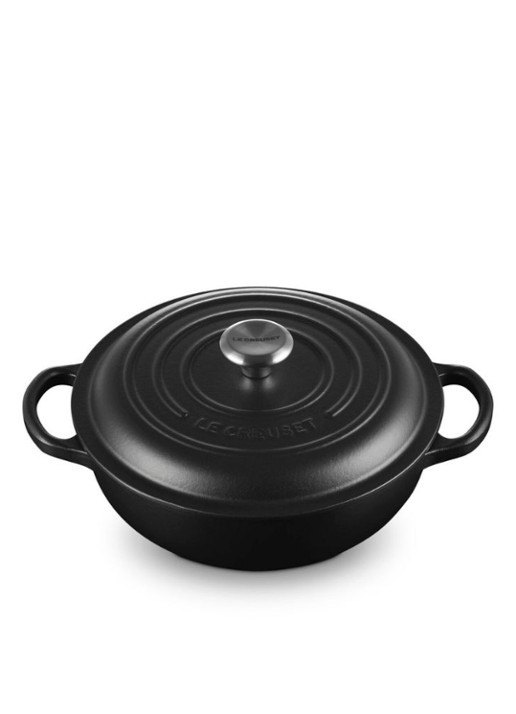 Le Creuset Signature stoofpan 22 cm - voorkant 2 zwart