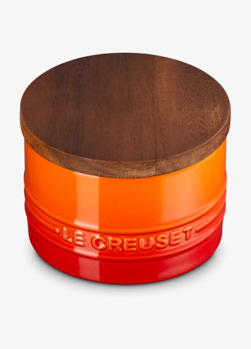 Le Creuset Signature voorraadpot 0,2 liter - voorkant 6 oranjerood