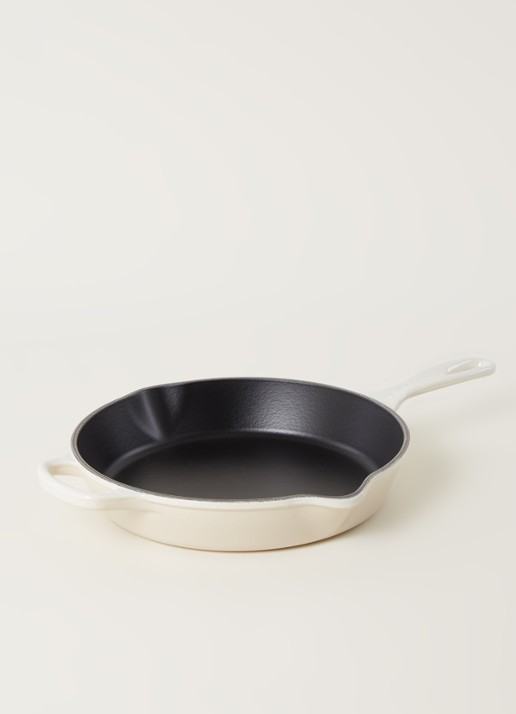Le Creuset Skillet koekenpan Ø26 cm - voorkant 3 meringue / beige