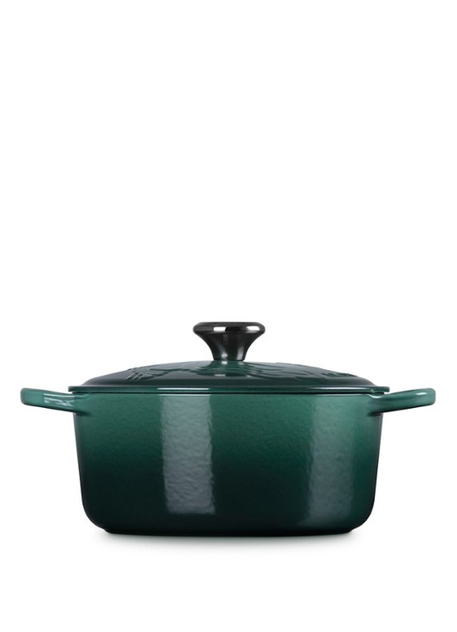 Le Creuset Wicked Elphaba braadpan 24 cm - limited edition - detail 4 donkergroen