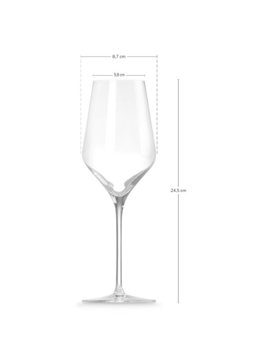 Le Creuset Witte wijnglas set van 4 - achterkant 3 transparant