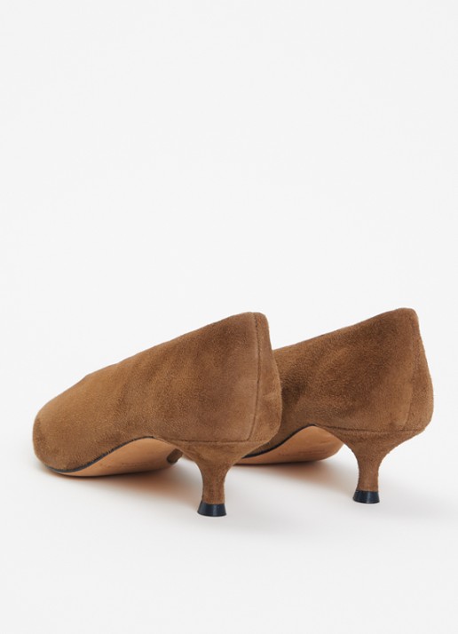 Le Monde Béryl Babouche pump van leer - achterkant 4 bruin