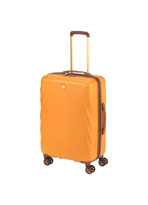 Le Sudcase Model One Poppy Orange M spinner 67 cm - voorkant 2 oranje