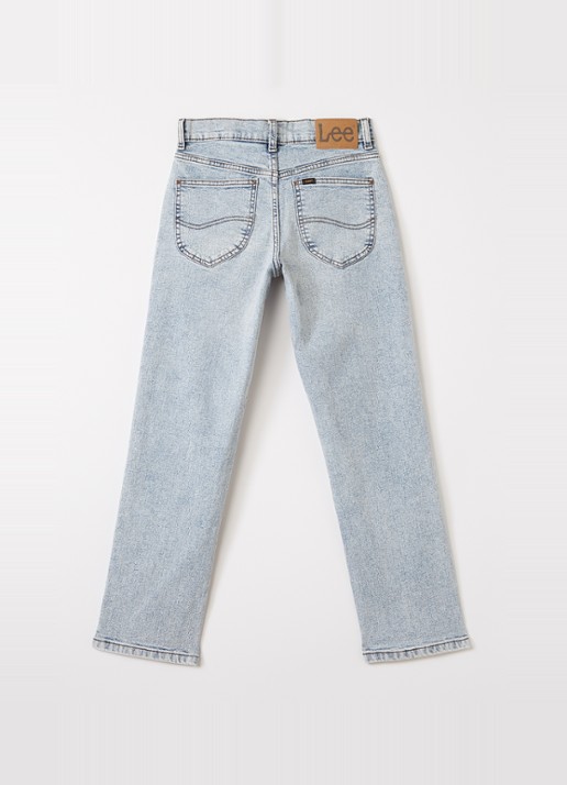 LEE West straight leg jeans met stretch - voorkant 3 indigo