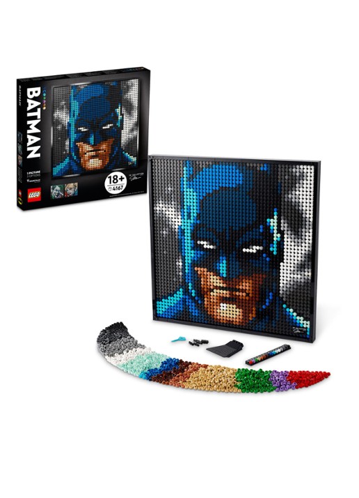 LEGO Art Jim Lee Baan Collectie Poster set - 31205 - detail 3 blauw