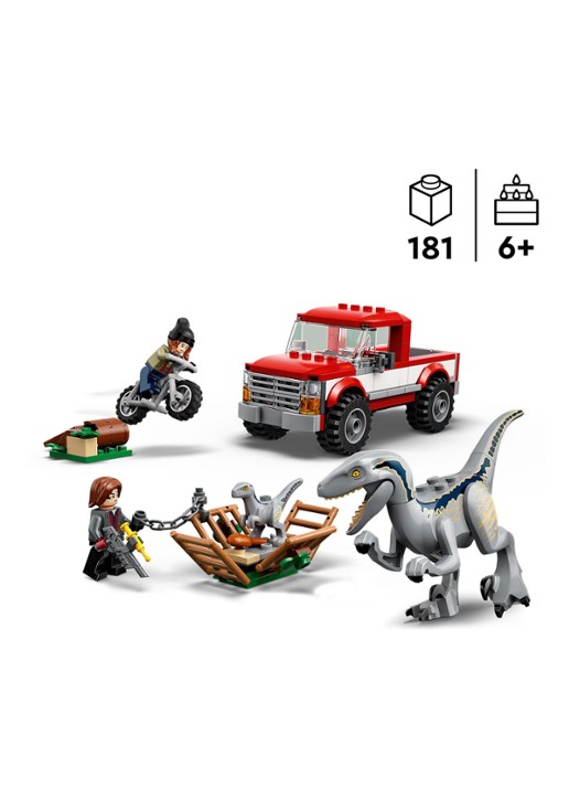LEGO Blue & Beta velociraptorvangst - bouwset 76946 - detail 4 multicolor