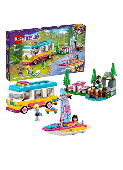 LEGO Boscamper en zeilboot - 41681 - detail multicolor