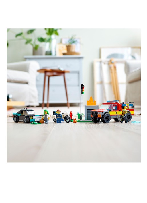 LEGO Brandweer & Politie Achtervolging bouwspeelgoed - 60319 - detail 5 multicolor