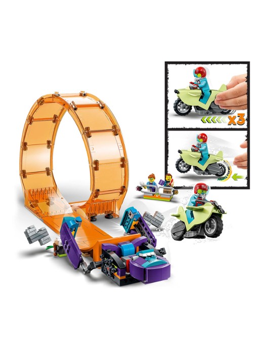 LEGO Chimpansee stuntlooping - bouwset 60338 - detail 2 multicolor