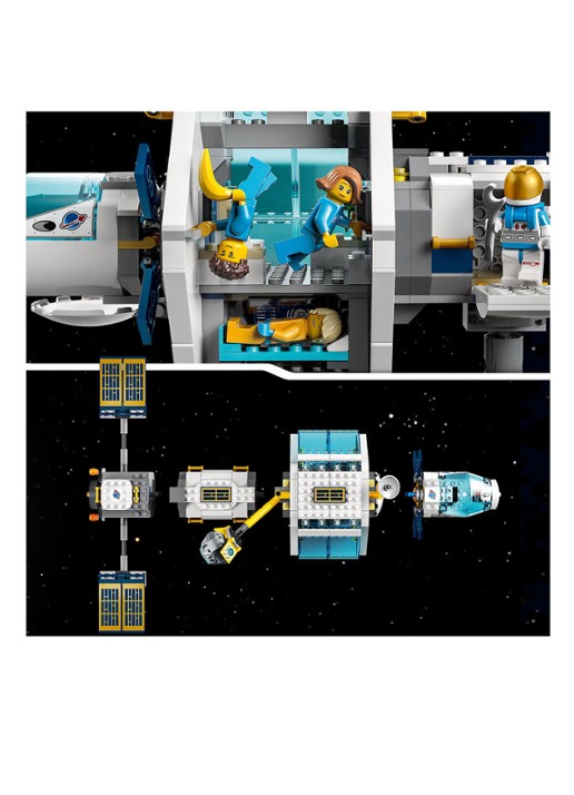 LEGO City Ruimtestation op de maan bouwbare modelbouwset - 60349 - detail 2 multicolor