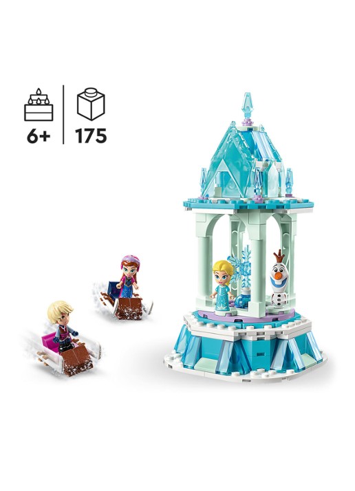 LEGO Disney Frozen De magische draaimolen van Anna en Elsa - bouwset 43218  - achterkant 2 multicolor