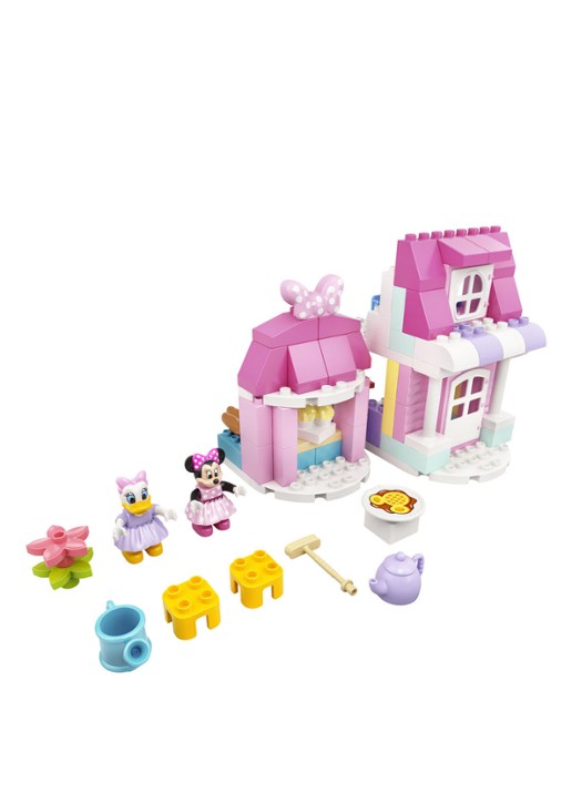 LEGO Disney Minnie's huis en café - 10942 - voorkant 2 roze
