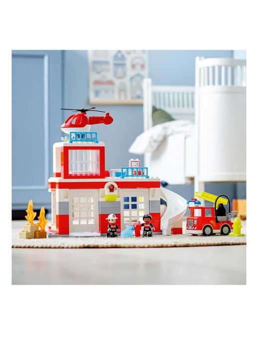LEGO DUPLO Brandweerkazerne & Helikopter Speelset - 10970 - detail 5 multicolor