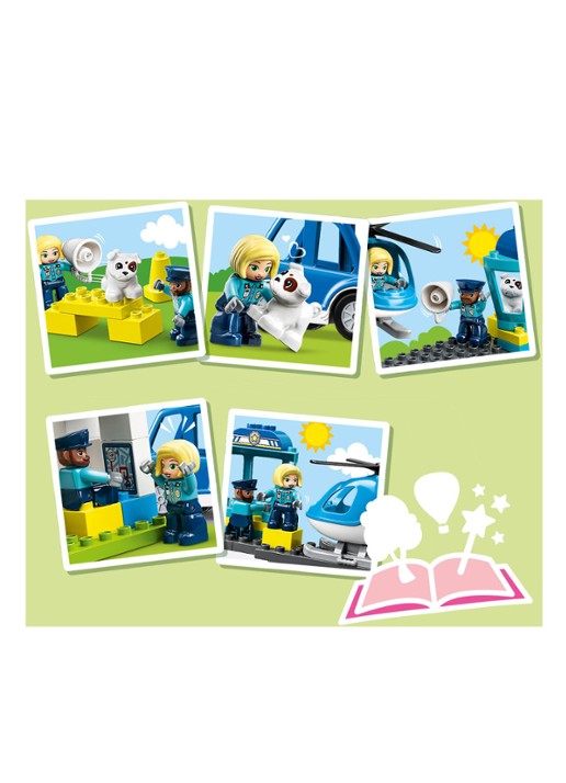 LEGO DUPLO Politie Station & Helikopter Speelgoed - 10959 - detail 7 multicolor