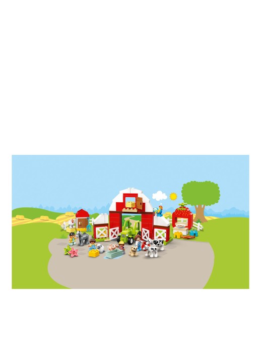 LEGO DUPLO Schuur, tractor & boerderijdieren verzorgen - 10952 - detail 4 steenrood