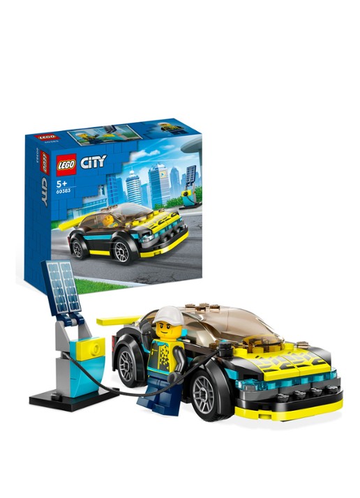 LEGO Elektrische sportwagen Bouwset - 60383 - voorkant 4 multicolor