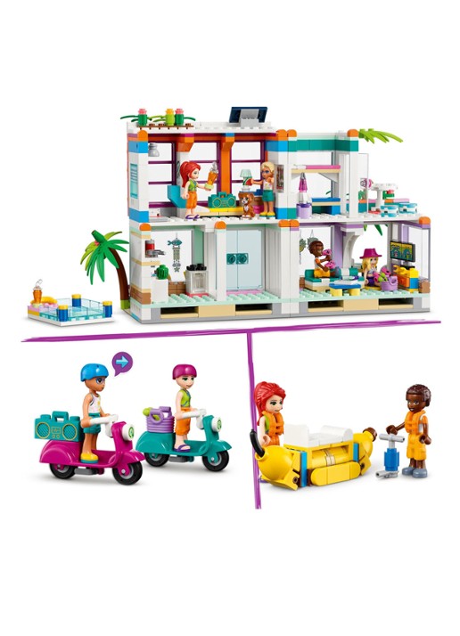 LEGO Friends Vakantie Strandhuis set - 41709 - detail 4 multicolor
