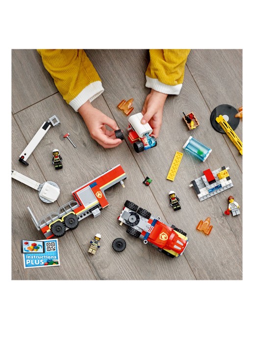 LEGO Grote ladderwagen - 60282 - detail 4 rood