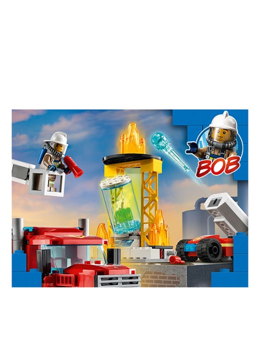 LEGO Grote ladderwagen - 60282 - detail 5 rood