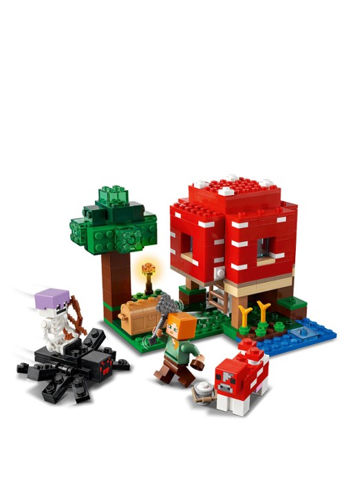 LEGO Het Paddenstoelenhuis bouwspeelgoed - 21179 - voorkant 2 multicolor