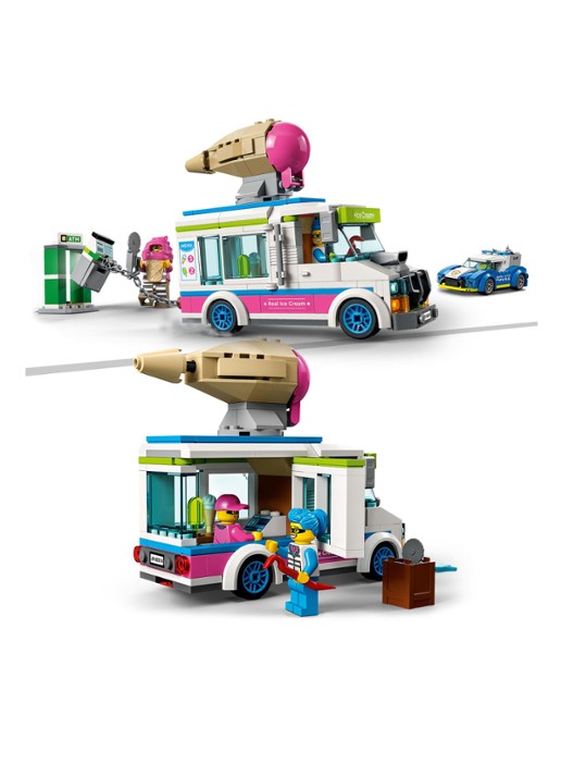 LEGO IJswagen Politieachtervolging bouwspeelgoed - 60314 - detail 7 multicolor