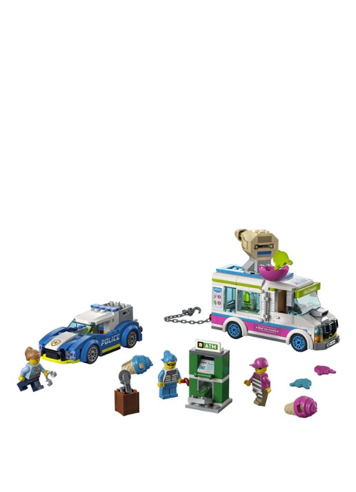 LEGO IJswagen Politieachtervolging bouwspeelgoed - 60314 - voorkant 2 multicolor