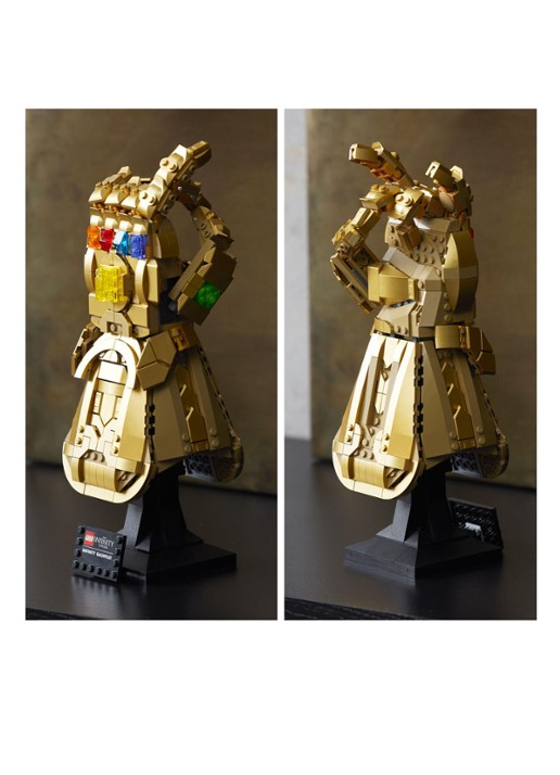 LEGO Infinity Gauntlet Thanos set - 76191 - detail 5 goud
