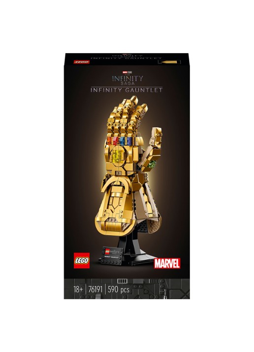 LEGO Infinity Gauntlet Thanos set - 76191 - voorkant goud