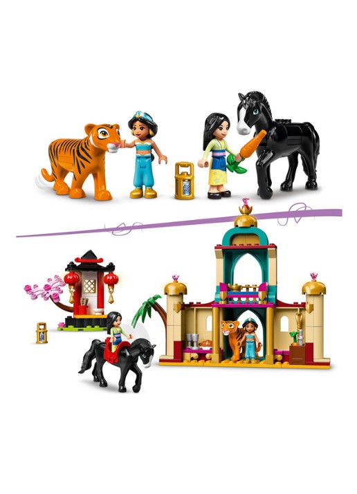 LEGO Jasmines en Mulans Avontuur bouwspeelgoed - 43208 - detail 5 multicolor