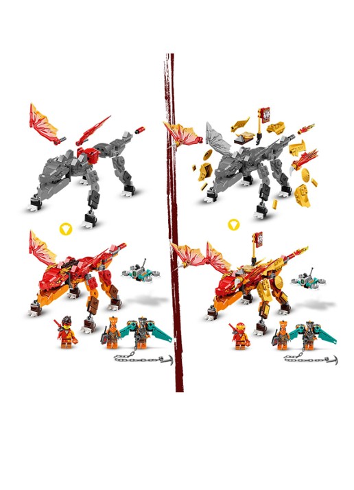 LEGO Kai's Vuurdraak EVO bouwspeelgoed - 71762 - detail 5 multicolor