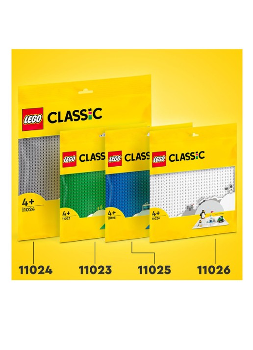 LEGO Klassiek Witte bouwplaat speelbord 32 x 32 cm - 11026 - detail 2 multicolor