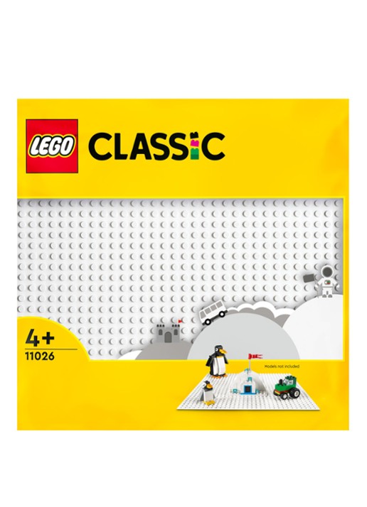 LEGO Klassiek Witte bouwplaat speelbord 32 x 32 cm - 11026 - voorkant 5 multicolor