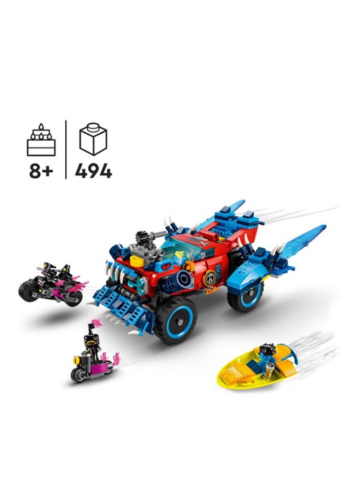 LEGO Krokodilauto bouwset -  71458 - detail multicolor
