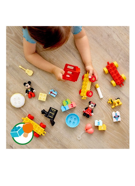 LEGO Mickey & Minnie Verjaardagstrein - bouwset 10941 - detail 2 steenrood