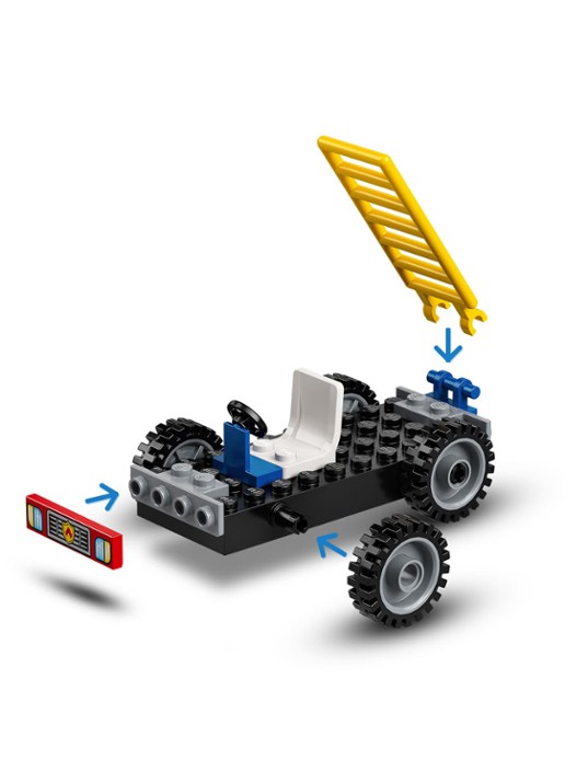 LEGO Mickey Mouse Brandweerkazerne & auto - 10776 - detail 5 rood