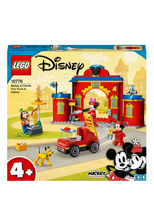 LEGO Mickey Mouse Brandweerkazerne & auto - 10776 - voorkant rood