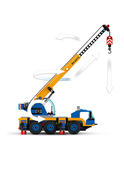 LEGO Mobiele Kraan bouwspeelgoed - 60324 - detail 3 multicolor