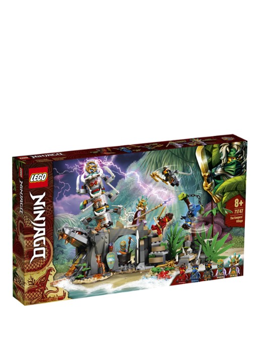LEGO NINJAGO Het dorp van de Beschermers - 71747 - voorkant donkergrijs