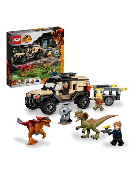 LEGO Pyroraptor & Dilophosaurus Transport - 76951 - detail multicolor