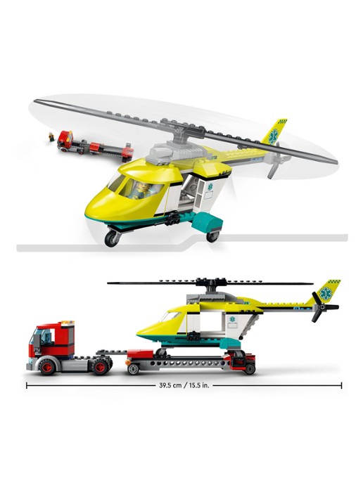 LEGO Reddingshelikopter Transport bouwspeelgoed - 60343 - detail 4 multicolor