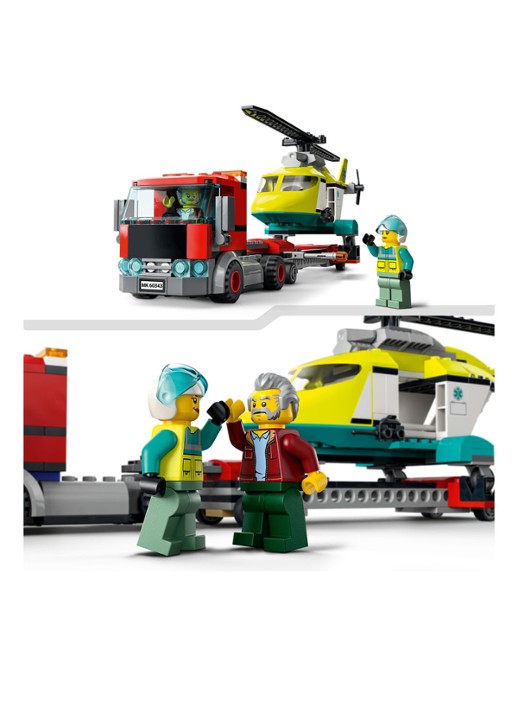 LEGO Reddingshelikopter Transport bouwspeelgoed - 60343 - detail 5 multicolor