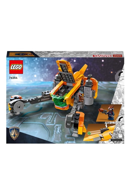 LEGO Schip van Baby Rocket Guardians of the Galaxy bouwset - 76254 - detail 6 multicolor