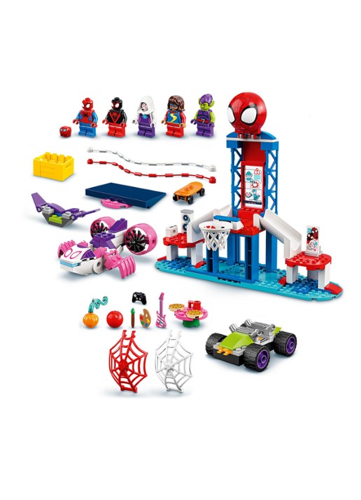 LEGO Spider Man Webuitvalsbasis Ontmoeting -10784 - detail 4 multicolor