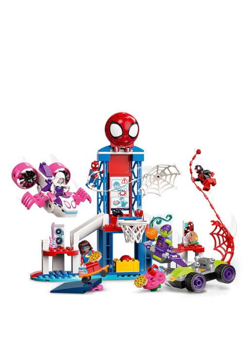 LEGO Spider Man Webuitvalsbasis Ontmoeting -10784 - voorkant 2 multicolor